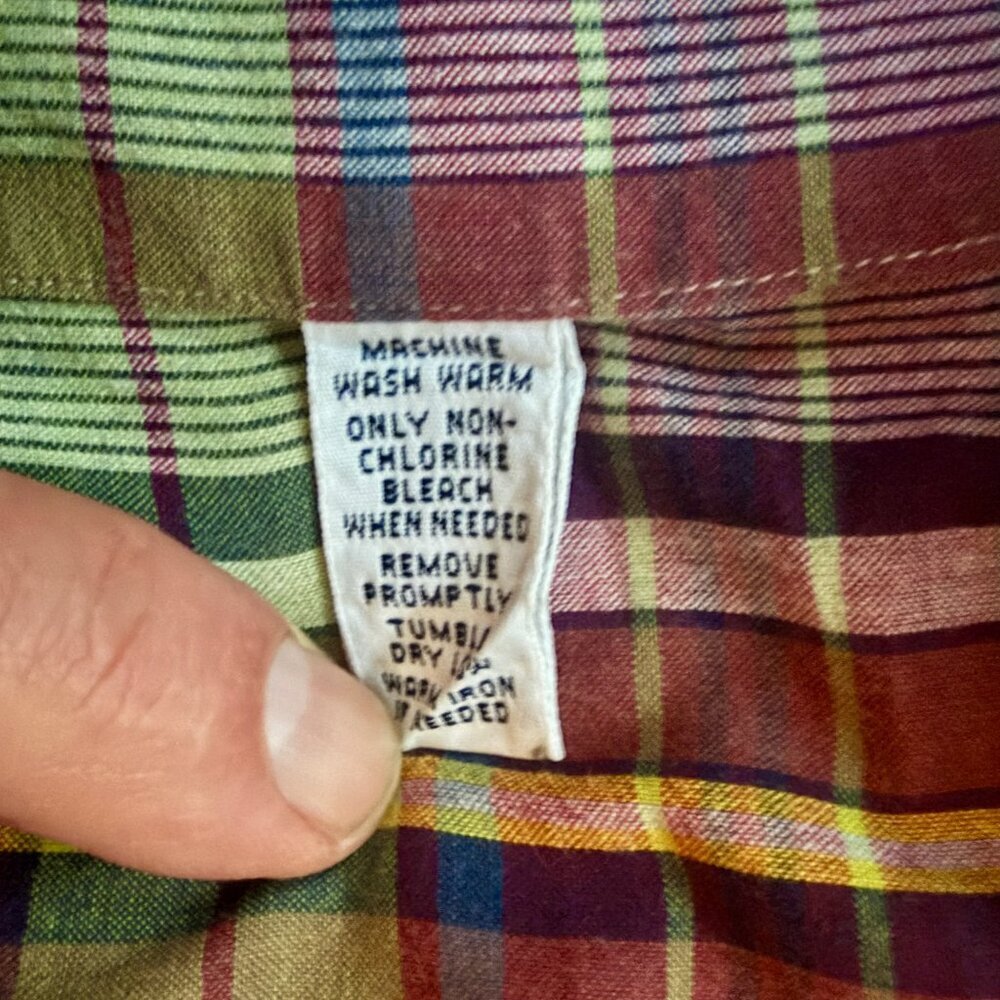 Vintage Polo Ralph Lauren RL Western Plaid Shirt- Men's Size XL - VERY Good Cond - Picture 10 of 14